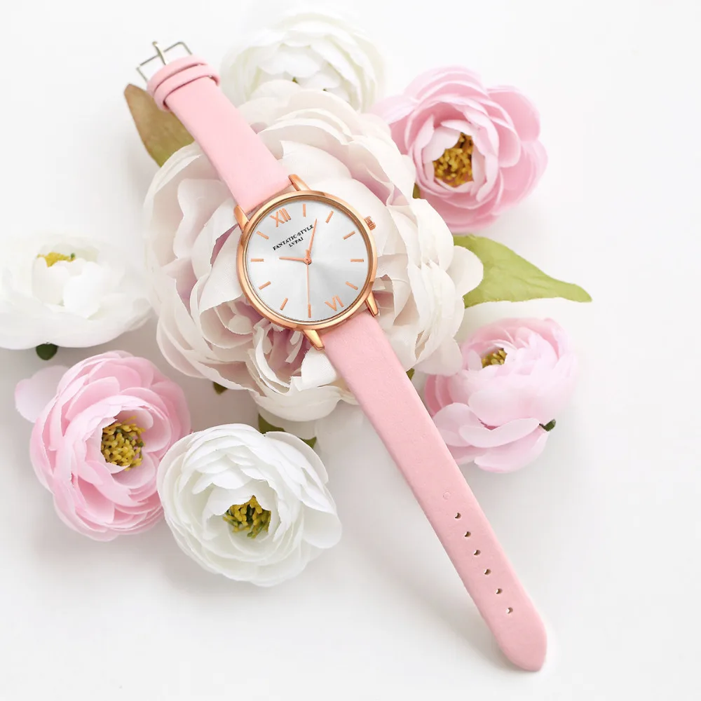 LVPAI роскошные часы для женщин кварцевые наручные часы женская одежда подарок искусственная кожа часы наручные часы Relogios Masculino QC7