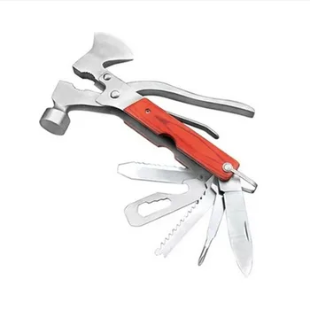 

Multifunctional Hammer For Outdoor Camping Emergency Portable Multi Tool EDC Knife Opener Screwdriver Plier With Case