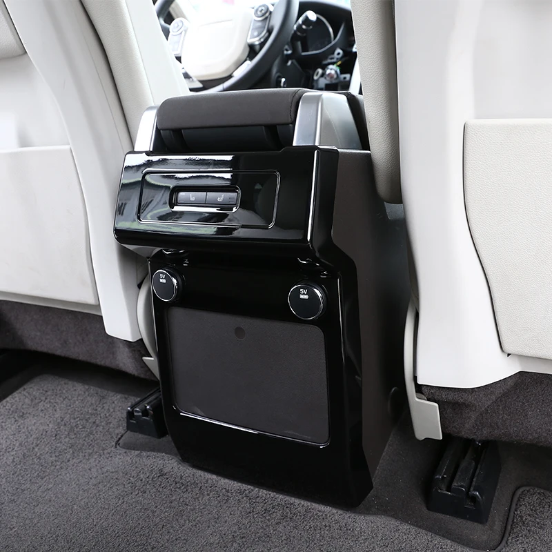 1 шт. для Land Rover Discovery 5 LR5 L462 2017-18 глянцевая черная ABS задняя панель