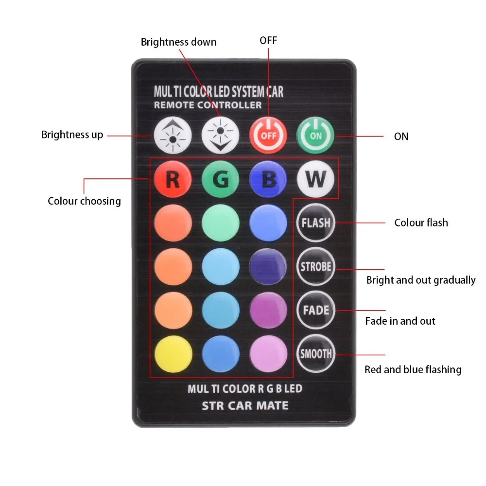 W5W светодиодный T10 Canbus светодиодный автомобильный светильник s RGB T10 RGB светодиодный s пульт дистанционного управления авто лампы Светильник лампы для автомобиля ампулы светодиодный Voiture ford