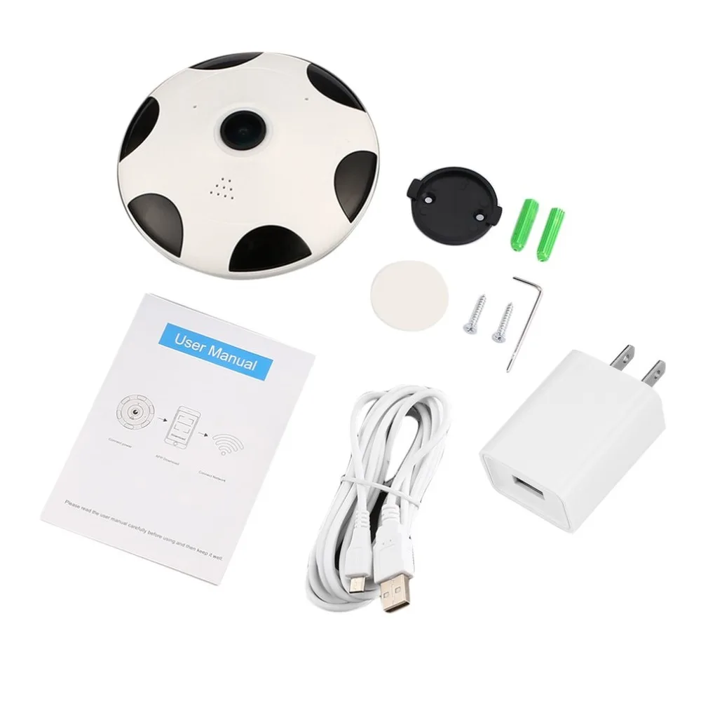 

3609B Full View Panoramic Camera WiFi Smart Camera Two-way Voice Intercom Clever Home Security IP Monitor for iOS for Android