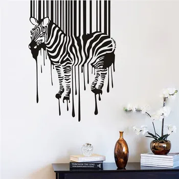 

Zebra Animals Removable Decal For Nursery Kids Rooms Sitting Room Kitchen Sofa TV Wall Stickers Home Decor