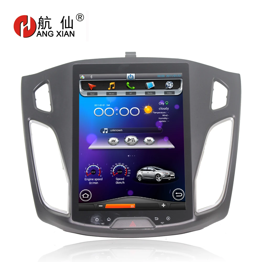 

HANGXIAN Vertical 10.4" Quadcore Android 4.4 Car Radio For Ford Focus 2012-2015 Car DVD player with 1G RAM 32G ROM