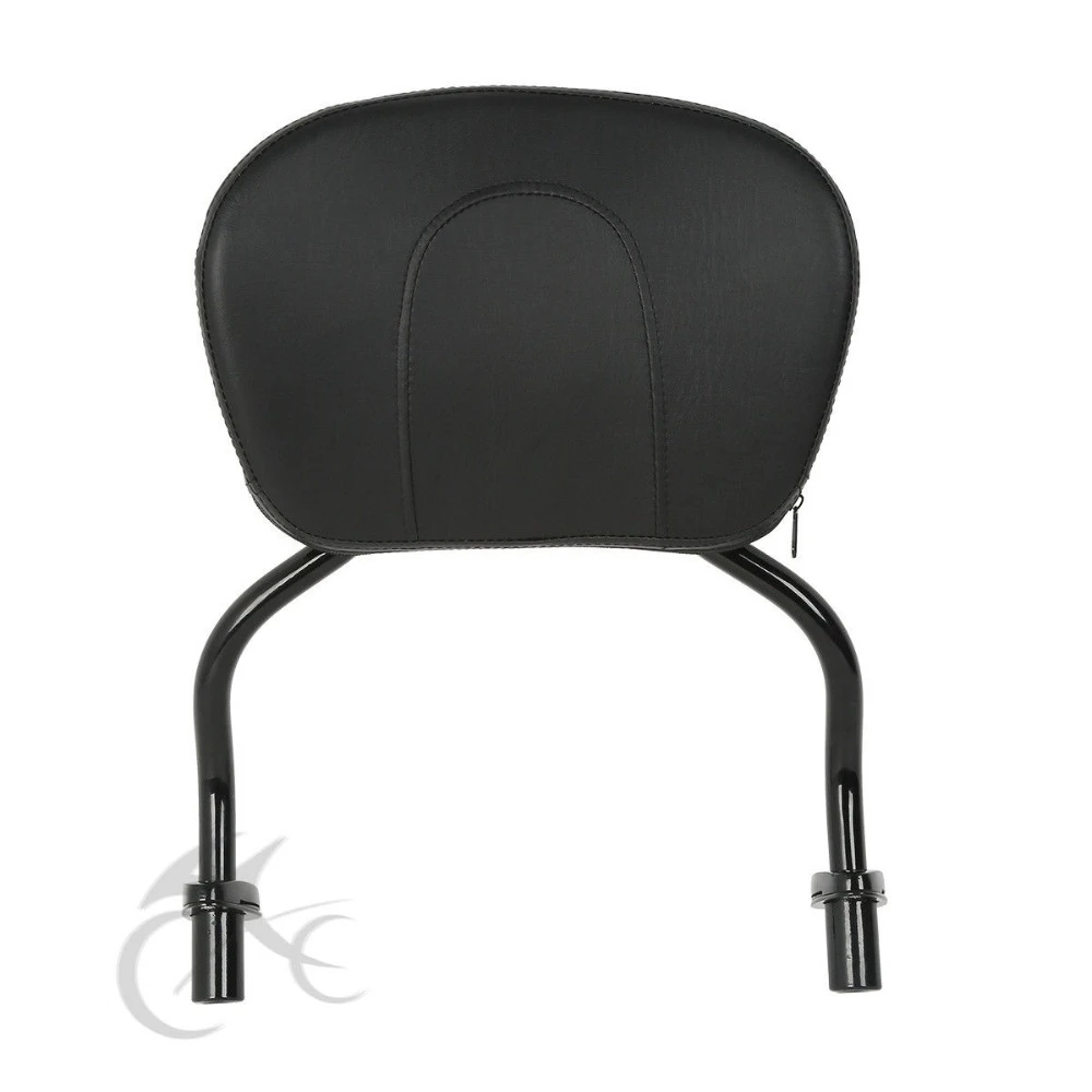 Съемная Сисси Бар Pad ж/Спинка для Harley FLRT FreeWheeler- хром/черный - Цвет: black