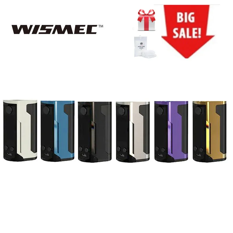 En Ligne Ventes WISMEC Reuleaux RX GEN3 double 230W TC Box MOD fit Gnome King réservoir avec affichage de 1.3 pouces e cig vape mod vs RX 200 Original