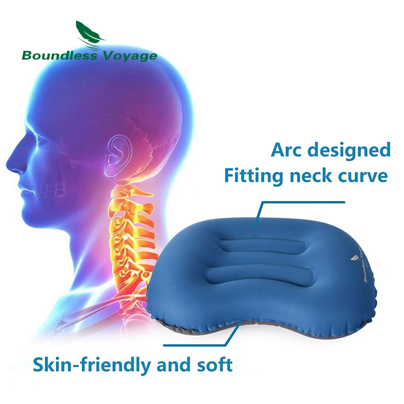 Безграничная воздушная уличная надувная подушка из ТПУ для кемпинга, путешествий, Подушка для спины, поясницы, талии, шеи, воздушная подушка BV1022