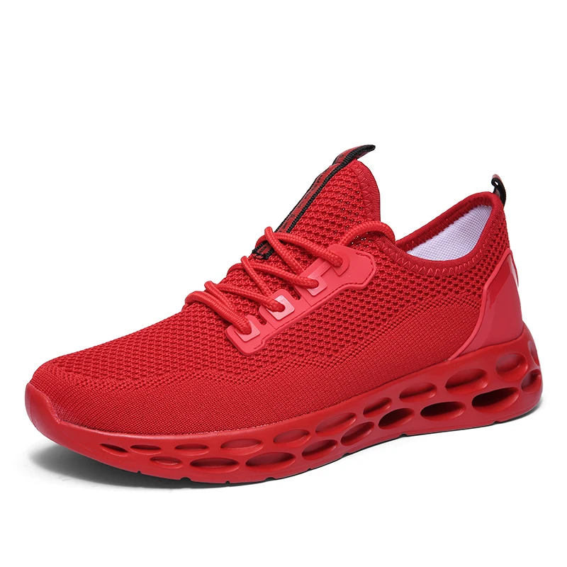 

Plus Size 38-47 2018 New Male Light Gym Sport Shoes for Men Ultra Boost Sneakers Men Athletic Trainers Red High Top Tennis Shoes