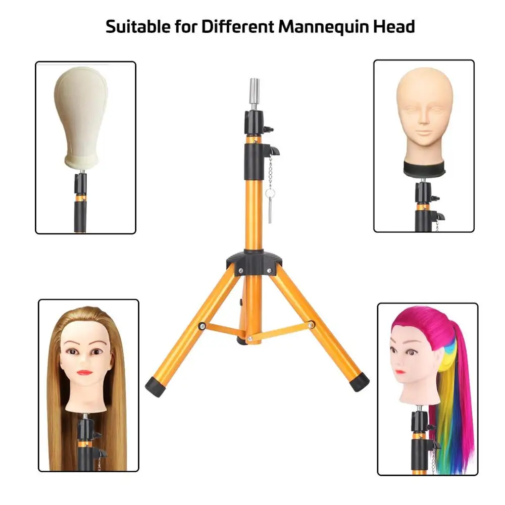Регулируемый держатель для стойки для парикмахерского обучения голова манекена для косметологии учебная кукла Штатив для парика стенд