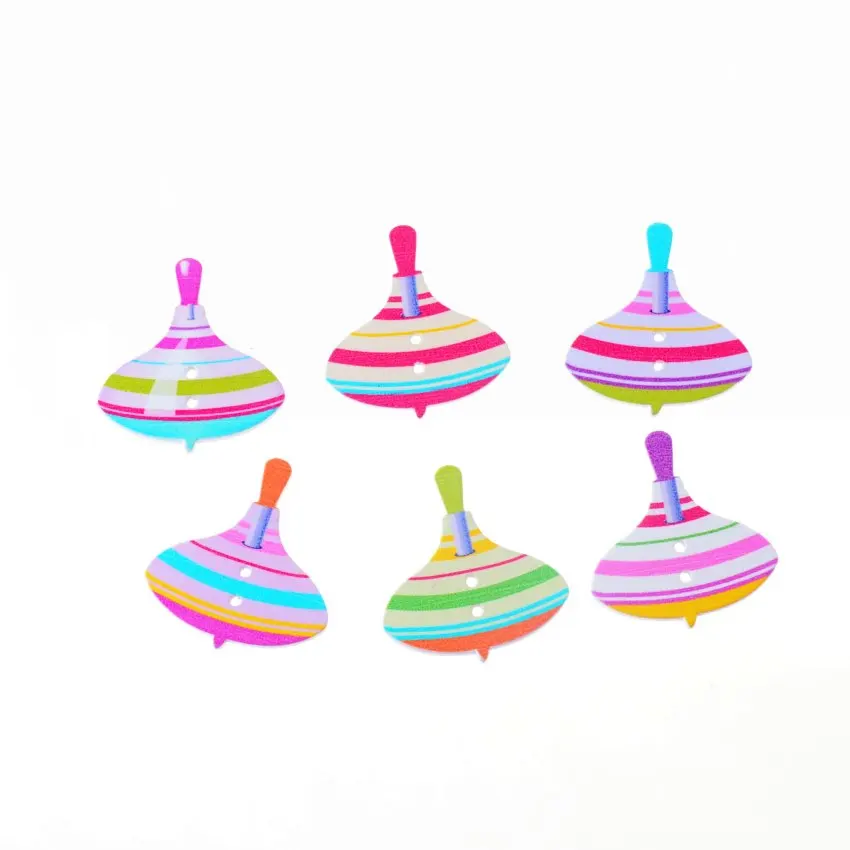 

Free Shipping 10Pcs Rondom Mixed Decorative Buttons Cartoon Lovely Gyro 2 Holes Pattern Sewing Scrapbooking 33x31mm