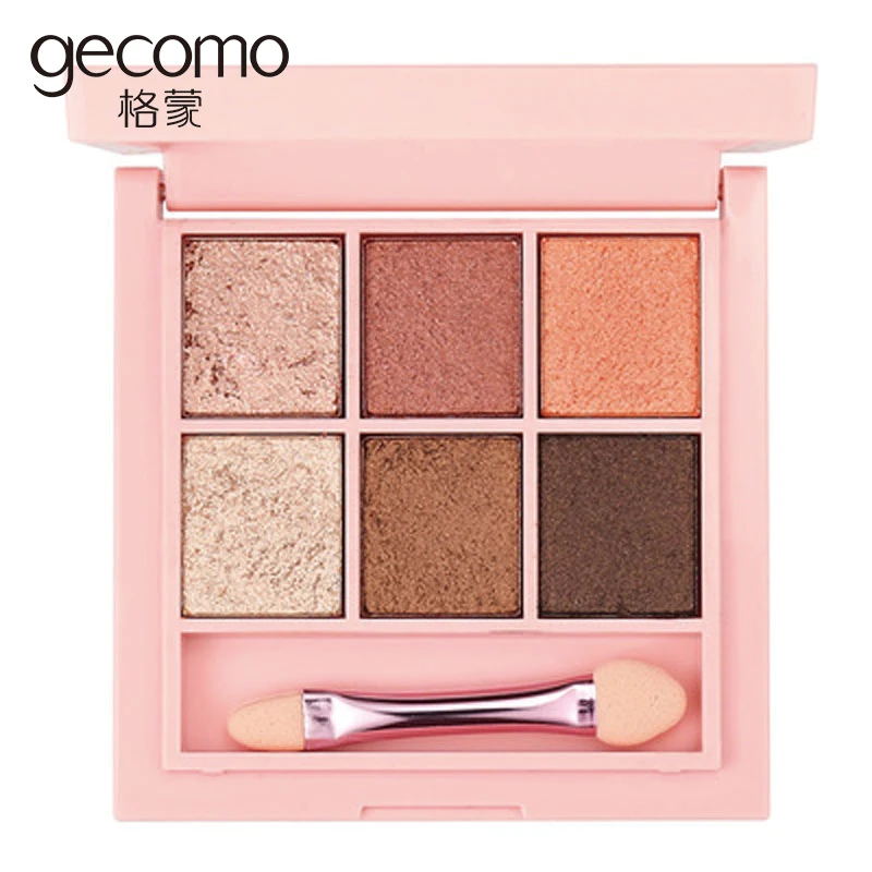 

Professional 6 Colors Fashion Glitter Eyeshadow Palette Natural Nude Makeup Set Shimmer Matte Eye Shadow Daily Makeup Waterproof