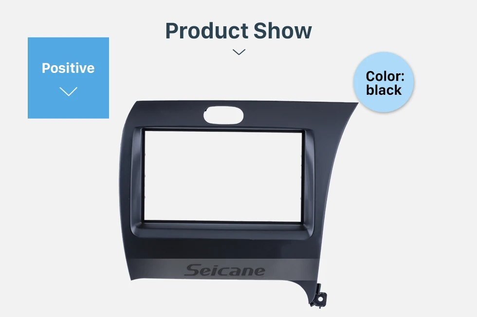 Seicane Newest 2Din 2013 KIA K3 Forte Shuma Right Hand Drive Car Radio Fascia Audio Frame Fitting Adaptor Dash CD Face Plate 