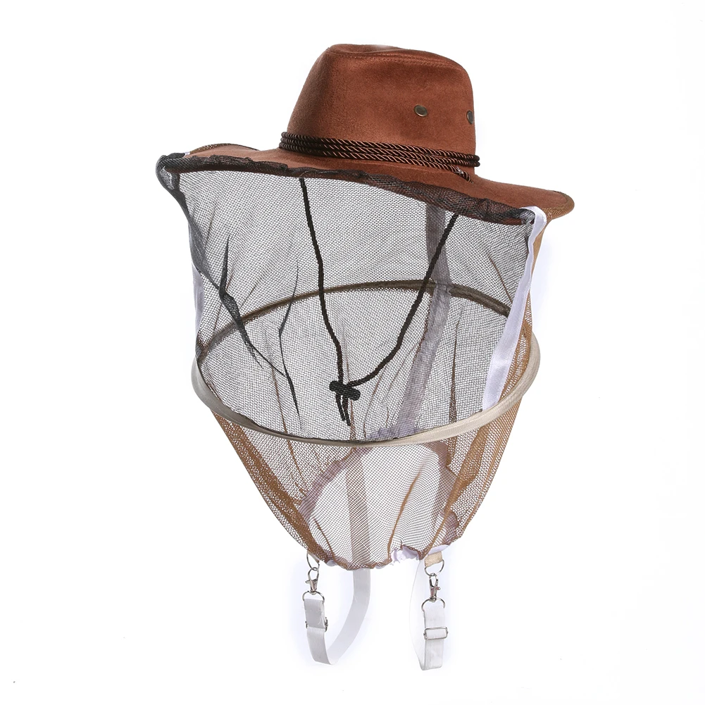 

Camouflage Beekeeping Hat Beekeeper Hat Mosquito Bee Net Veil Full Face Neck Cover Outdoor Bug Mesh Mask Head Protective Cap