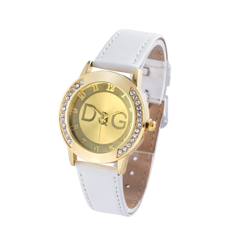 

2019 New women watch Luxury Brand women's quartz watch casual leather Rhinestone Wristwatches Hot Clock Gift kobiet zegarka