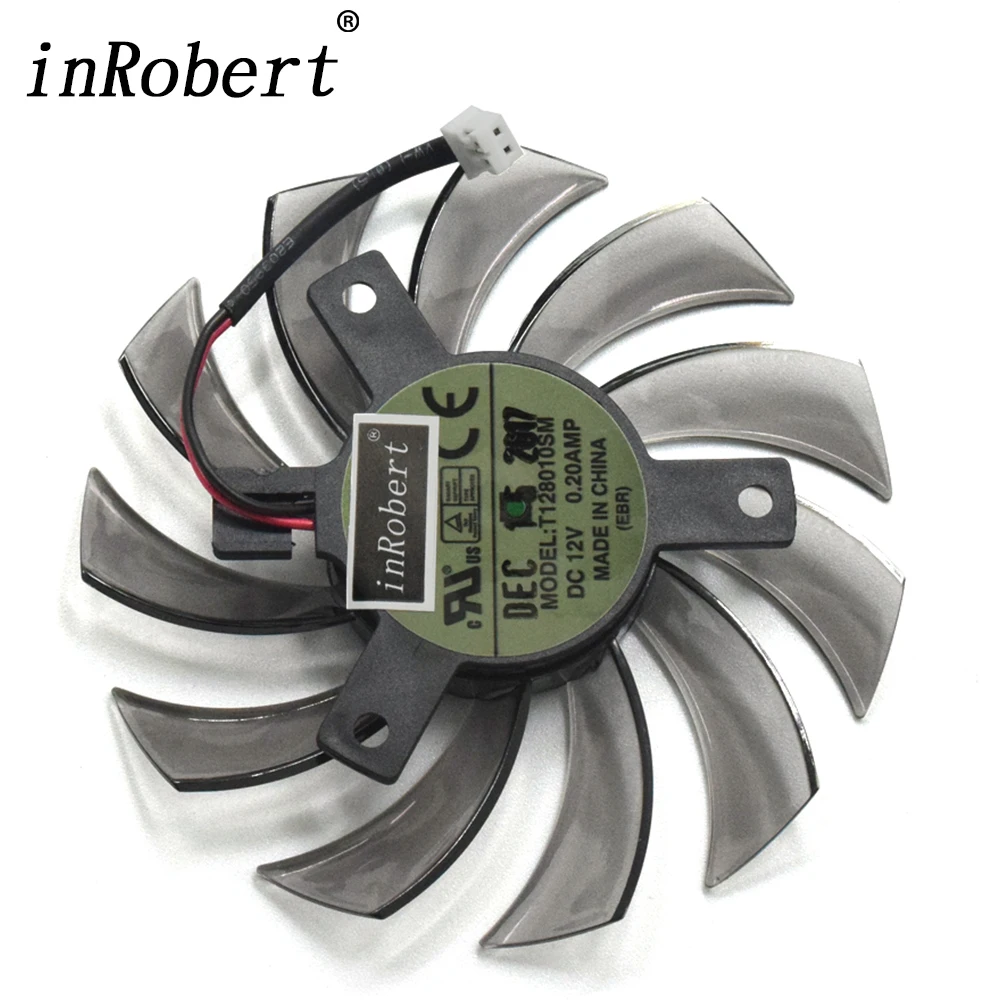 New T128010SM 0.20A 2Pin Cooling Fan Replace For Nvidia 9600GT ATI