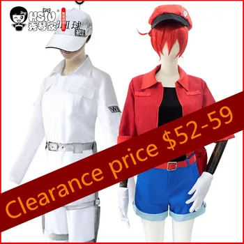 

[STOCK]2019 Hot Anime Cells at Work! Red Blood Cell White Blood Cell Coplay Clothing for Men and Women Casual Wear