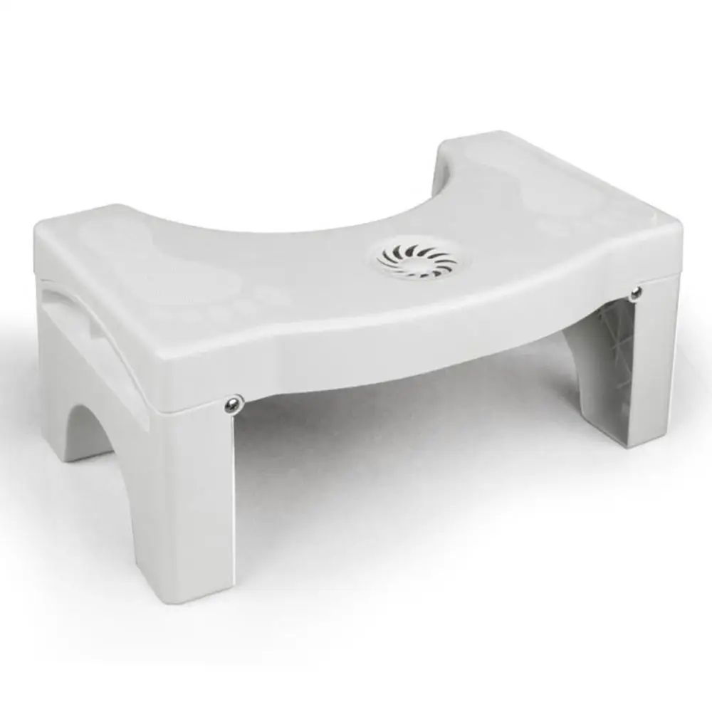 Табурет для ванной унитаз для ног анти запоры для детей складная пластиковая подставка для унитаза туалет(без освежителя воздуха - Цвет: white