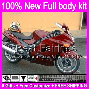 

93-01 all gloss red For KAWASAKI NINJA ZX11 B442 Glossy red ZX11R 11 ZZR 1100 1993 1995 1996 98 2000 2001 ZZR1100 +decal