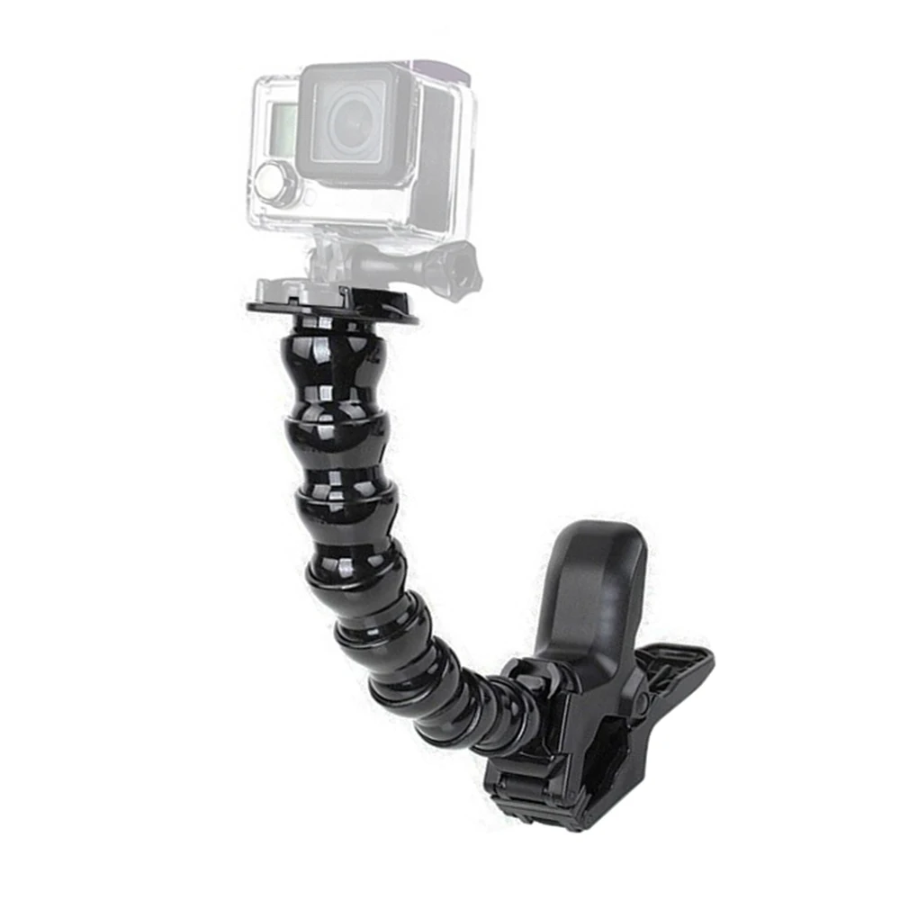 Регулируемая спортивная камера гусиная шея Челюсти Гибкий зажим для Gopro hero 7 6 5 4 3 +