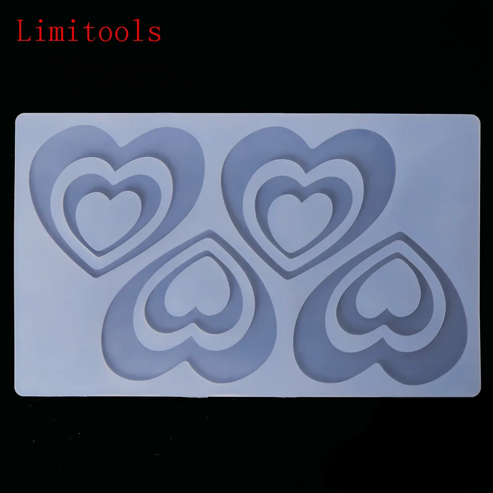 

Hot DIY 3D Love Heart Silicone Chocolate Mold Bakeware Birthday Cake Cookie Decorating Tools Chocolate Mould Stencil Muffin Pan