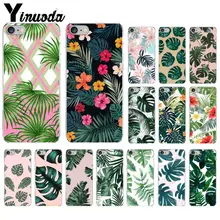 Yinuoda пальмовое дерево листья растение цветочный узор силиконовый чехол для телефона чехол для Apple iPhone 8 7 6 6S Plus X XS MAX 5 5S SE XR чехол