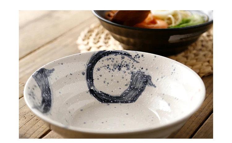 ANTOWALL винтажная керамическая миска в китайском стиле для лапши, салат, суп, миска для дома, ресторана, рамен