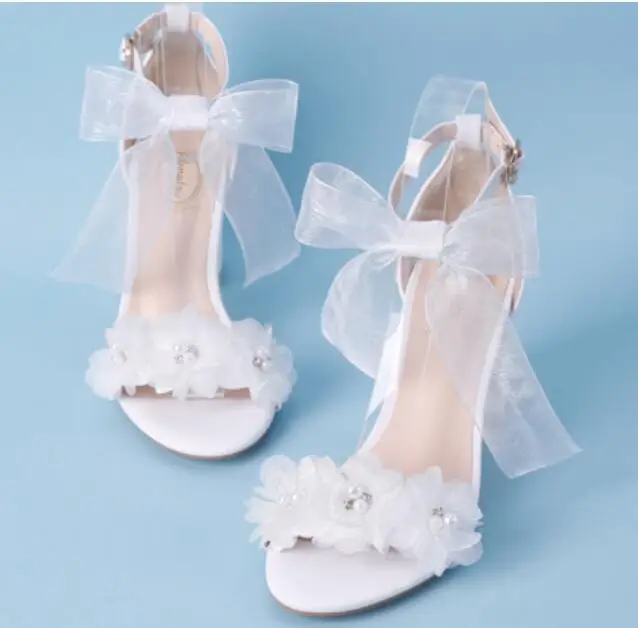 7CM block heel sweet flowers sandals shoes woman ladies white color block chunky high heeled wedding party sandals HS167 shoes 7CM block heel sweet flowers sandals shoes woman ladies white color block chunky high heeled wedding party sandals HS167 shoes