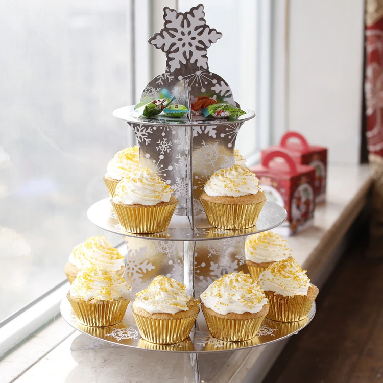 カップケーキスタンド3層カップケーキホルダーパーティーの結婚式
