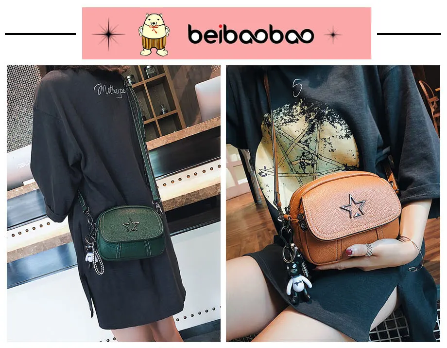 mulheres satchel bolsa de compras mensageiro sacos crossbody estrela