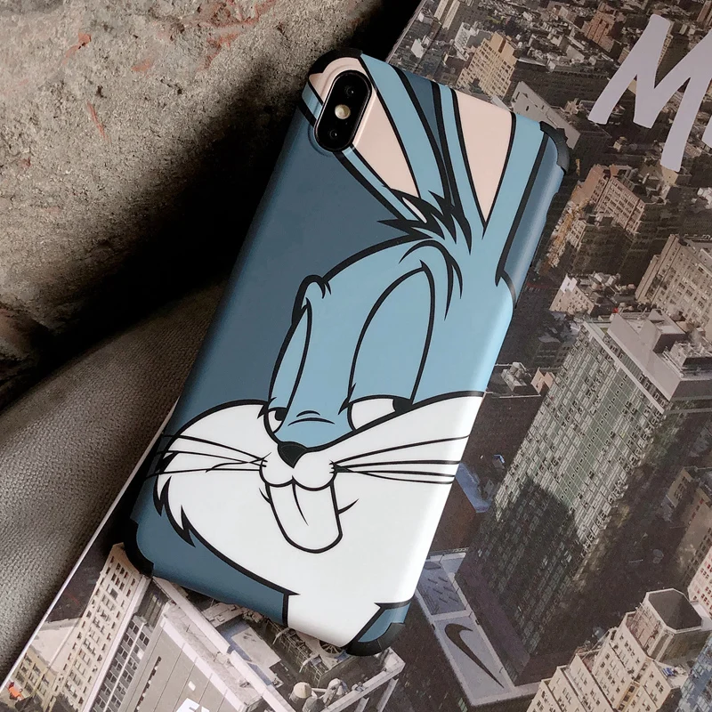 

Bugs Bunny Rabbit Case For iPhone 7 6S 6 8 Plus Matte Silicone for iPhone 11 Pro Max XS Max X XR iPhone11 Soft Cartoon Cover