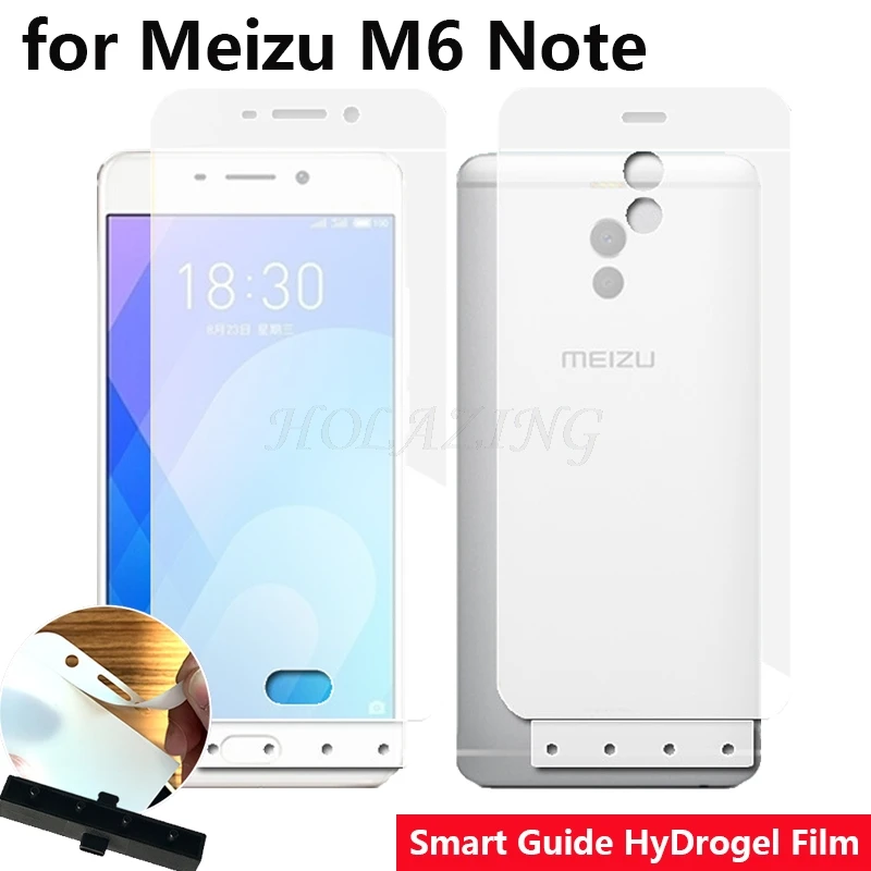 

Smart Guide Tool Soft AUTO Fixed Hydrogel Film Full Cover Screen Protector for Meizu M6 Note 5.5" Optional Front & Back