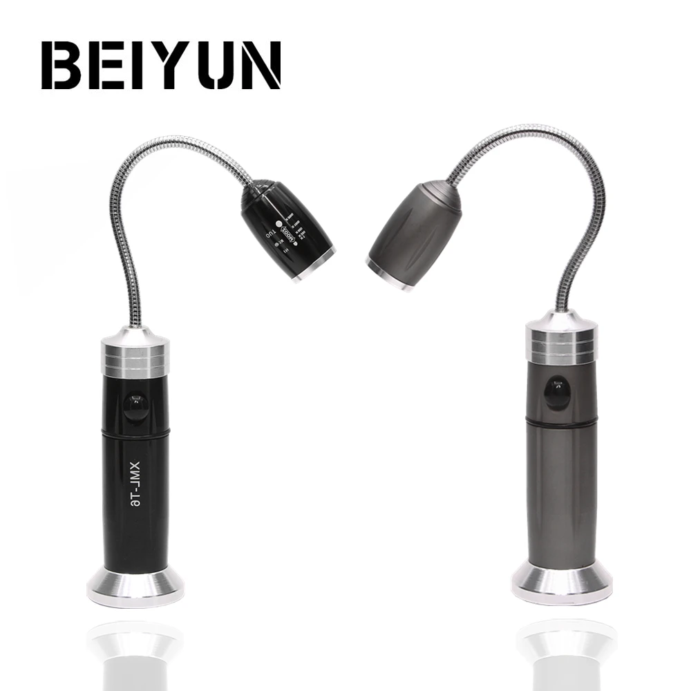 

Flexible T6 LED Flashlights Table Lamp Work Lights LED Torch Lights with Magnetic 360 Degree Rotation For Reading Lighting