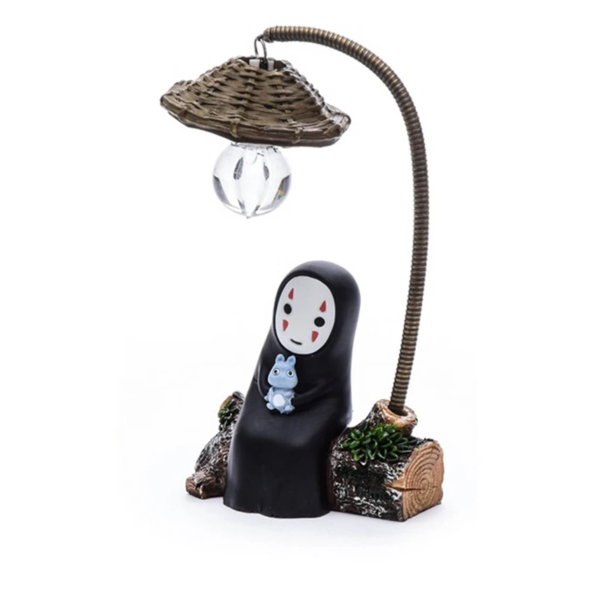 Table Kids Toy Decor Lamp Japanese Anime Studio No Face Cartoon Character LED Night Light Doll Spirited Away Resin Action Figure Table Kids Toy Decor Lamp Japanese Anime Studio No Face Cartoon Character LED Night Light Doll Spirited Away Resin Action Figure