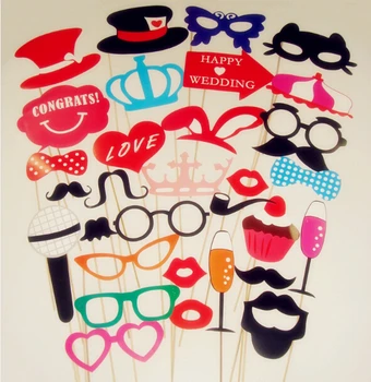 

Wholesale 100set/lot 31PCS Style Photo Props The Lowest Price Big Slaes Party Decoration