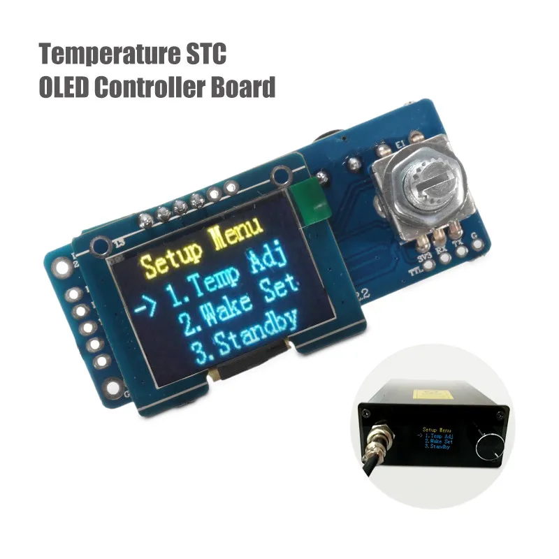 

T12 Temperature STC Oled Controller Board Electric Solder Irons For HAKKO T12 Digital Soldering Iron Station 23x58mm