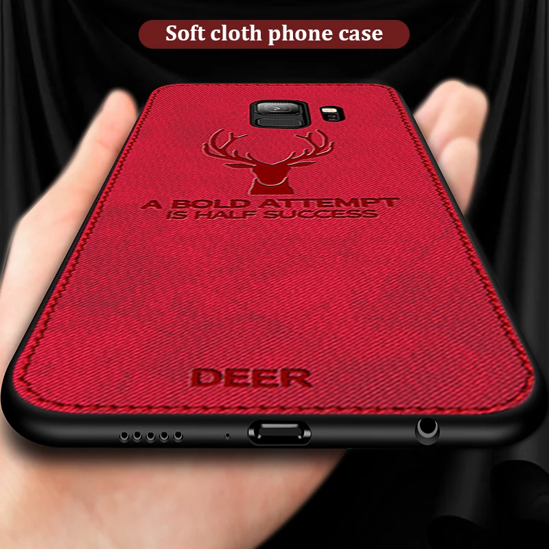 

Shockproof Soft TPU Silicone Deer Case For Samsung Galaxy A6 A8 Plus 2018 S9 S8 Plus Note 9 8 J4 J6 Protective Cover