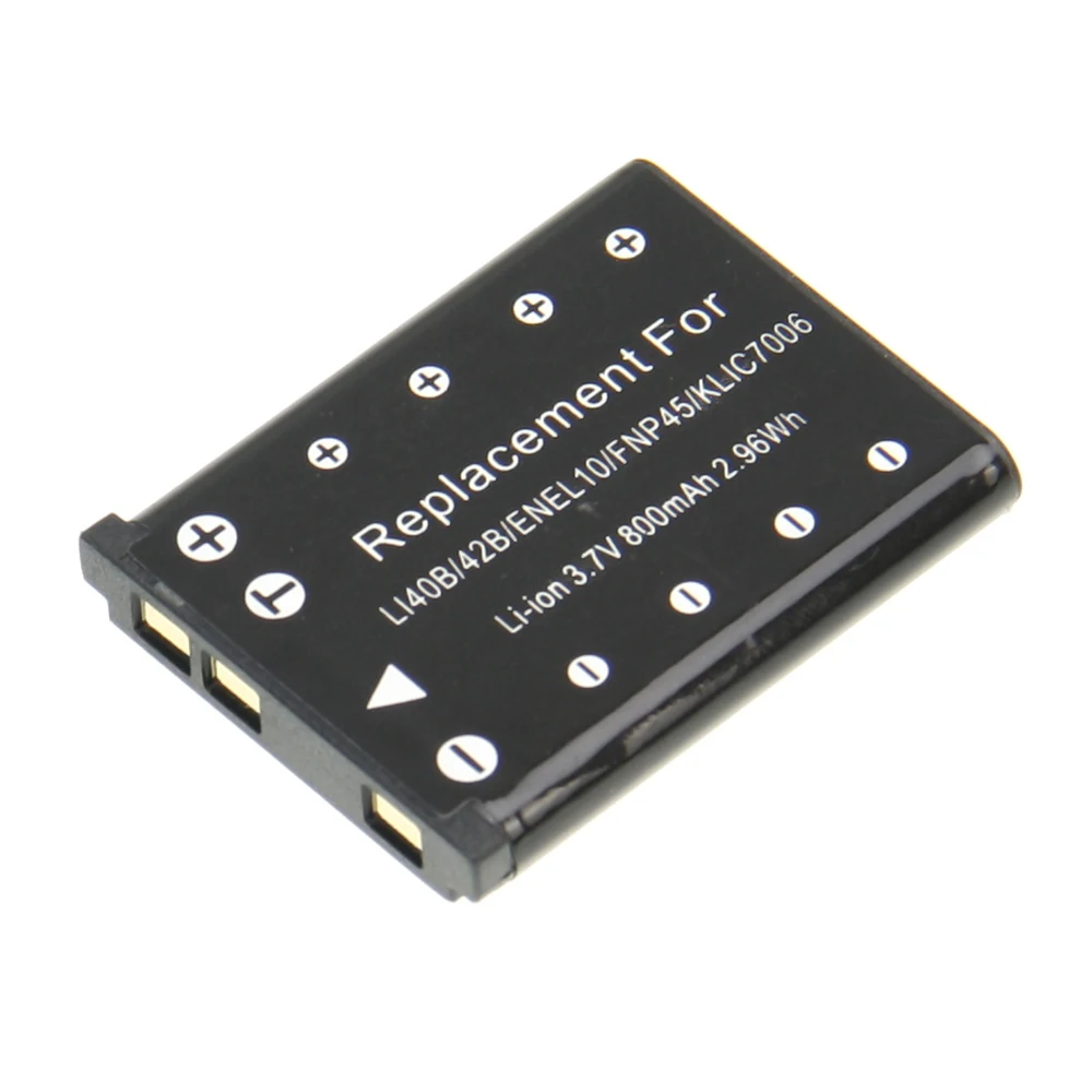 

1PCS 3.7V 800mAh LI-40B LI40B LI 40B LI-42B EN-EL10 Digital Replacement Camera Battery For Olympus For Nikon For FUJIFILM Camera