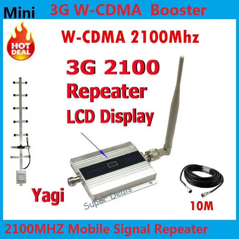 

Cellphone 3g Repeater Signal Amplifier, LCD Display WCDMA 2100Mhz Signal Repeater 3G, High Quliay 3g Repeater Amplifier YAGI 3G