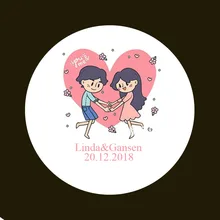 100 шт Оригинальная наклейка и индивидуальный логотип свадебный стикер s дизайн ваш собственный стикер s персонализированные наклейки Boda