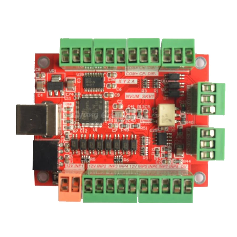NVUM 4 оси 100 кГц USB MACH3 карта управления Гладкий Степпер контроллер двигателя breakout