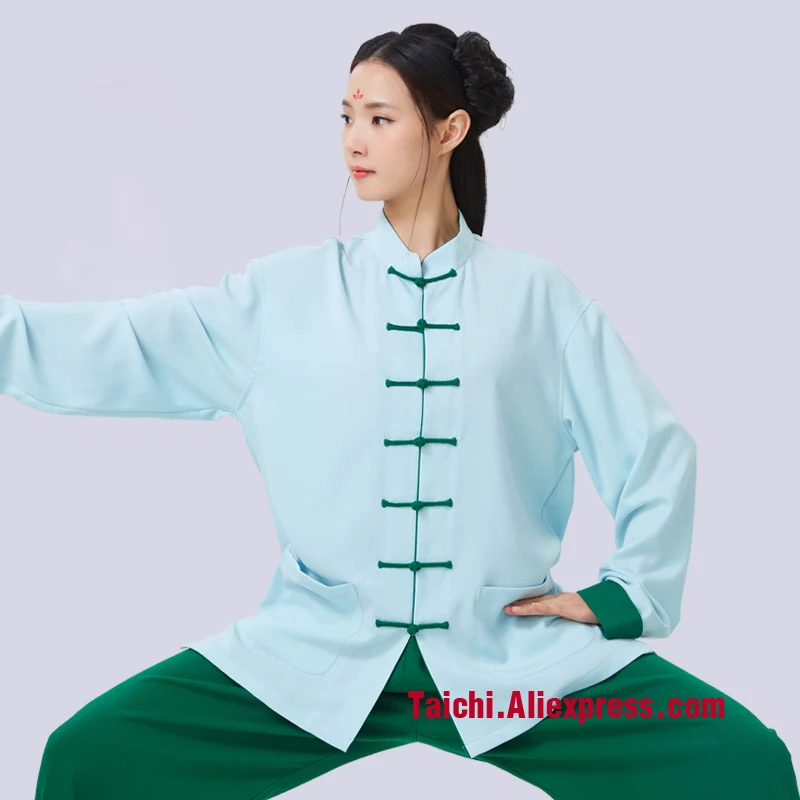 Maglietta Kung Fu & Tai Chi In Lino E Cotone - Colletto Diagonale, Unisex, Taglia Media - Foto 6