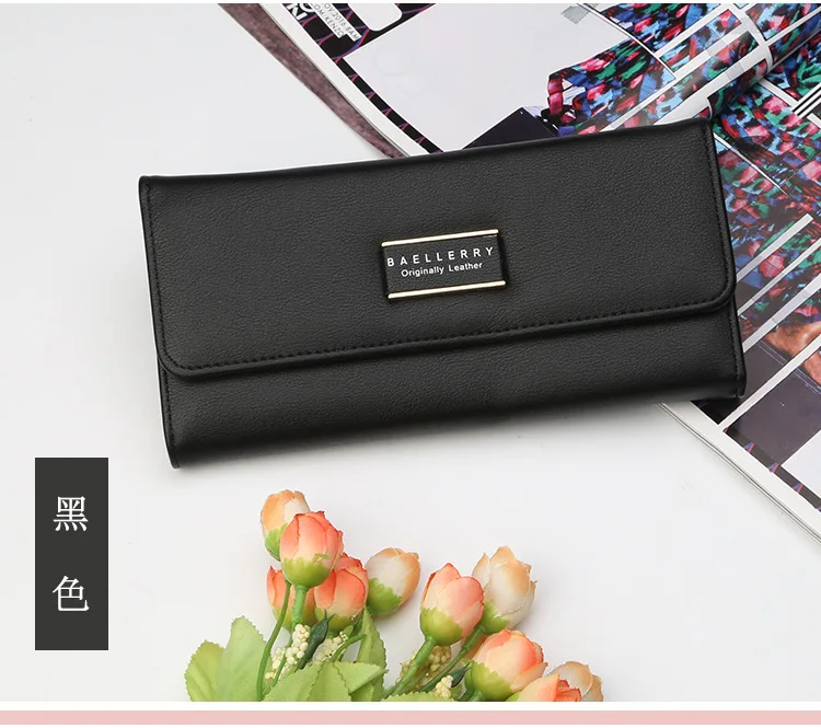 Большой Ёмкость кожа Для женщин длинные кошельки Мода Baellerry кошелек с держатель для карт высокое качество тонкий женский деньги сумка