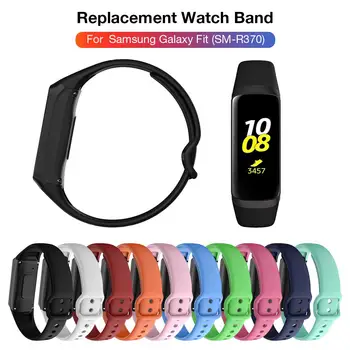 

2019 High Quality Slicone Bracelet Loopback Strap For Samsung Galaxy Fit SM-R370 Multicolor Silicone Watch Band Straps