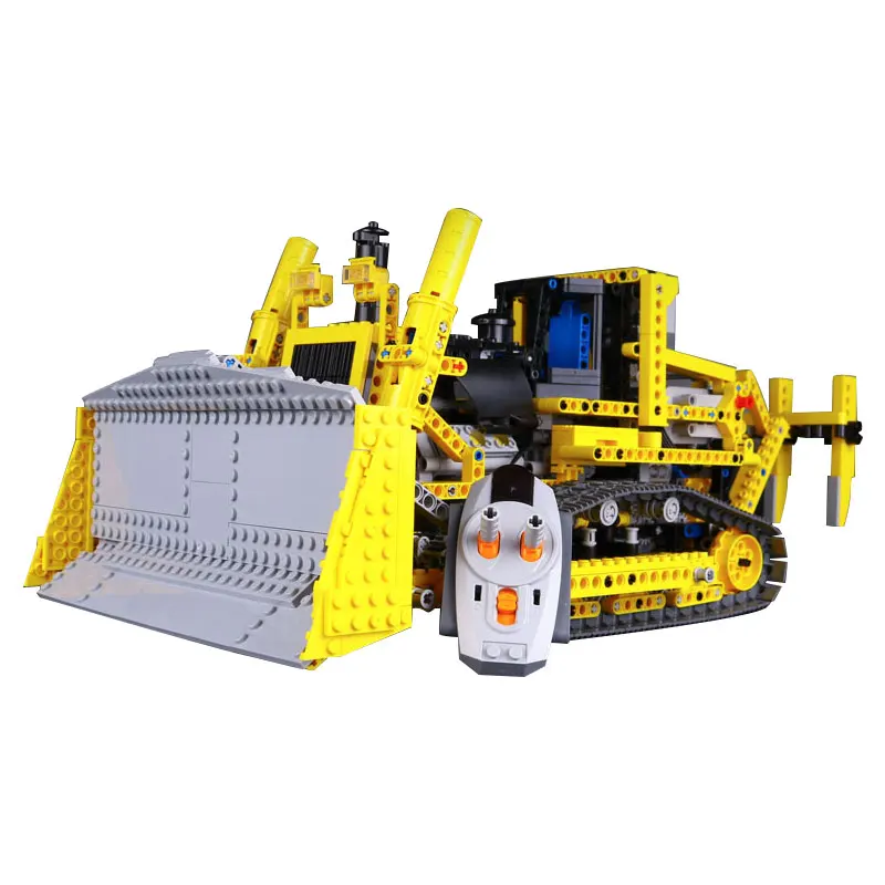 Совместимый Technic RC пульт дистанционного управления тяжелый бульдозер модель сборки строительный блок кирпичи наборы детские подарки