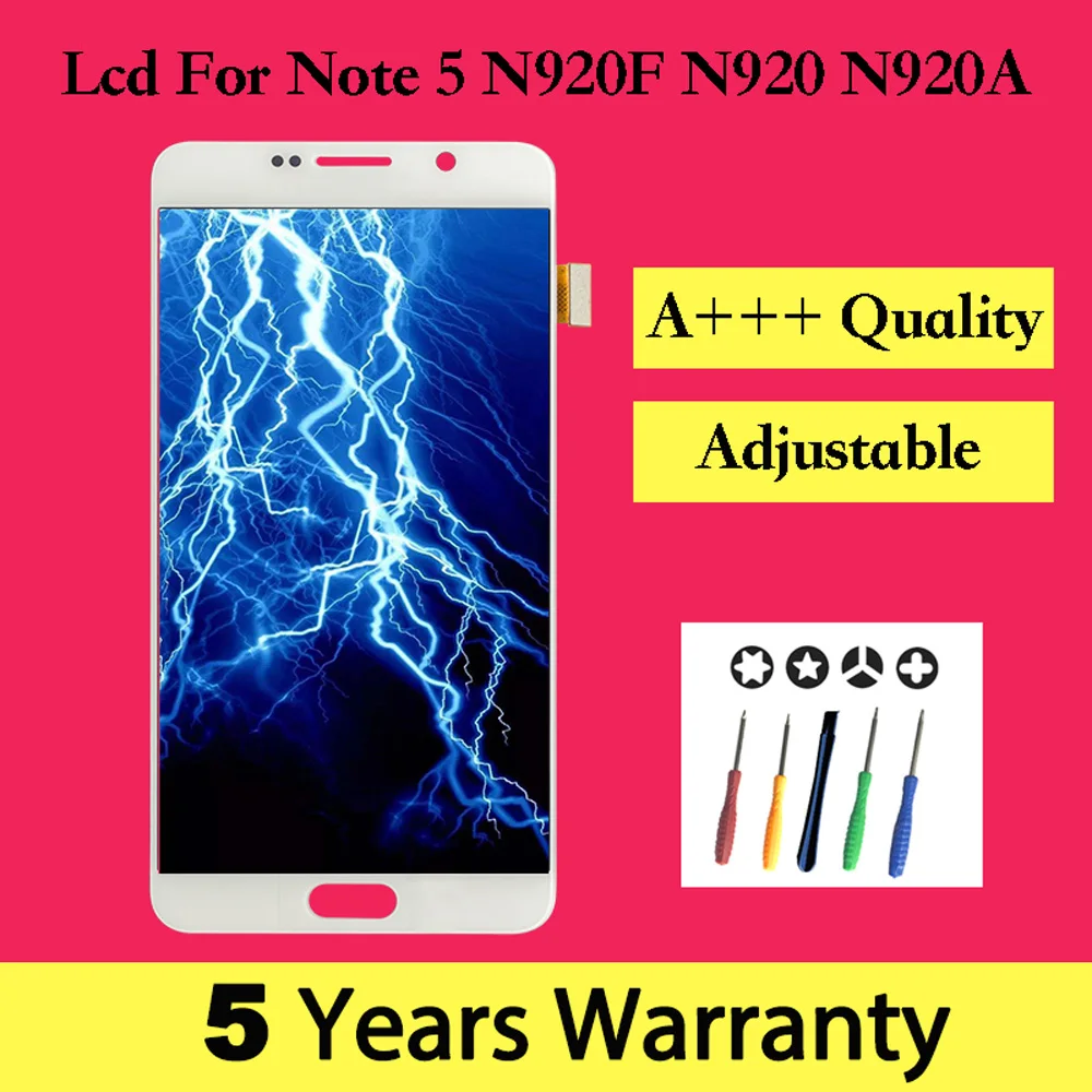 

New Arrival TFT Display For Samsung Note 5 N920F N920P N920A With 1 Set Tool Screen For Samsung Galaxy Note 5 Lcd Touch Pantalla