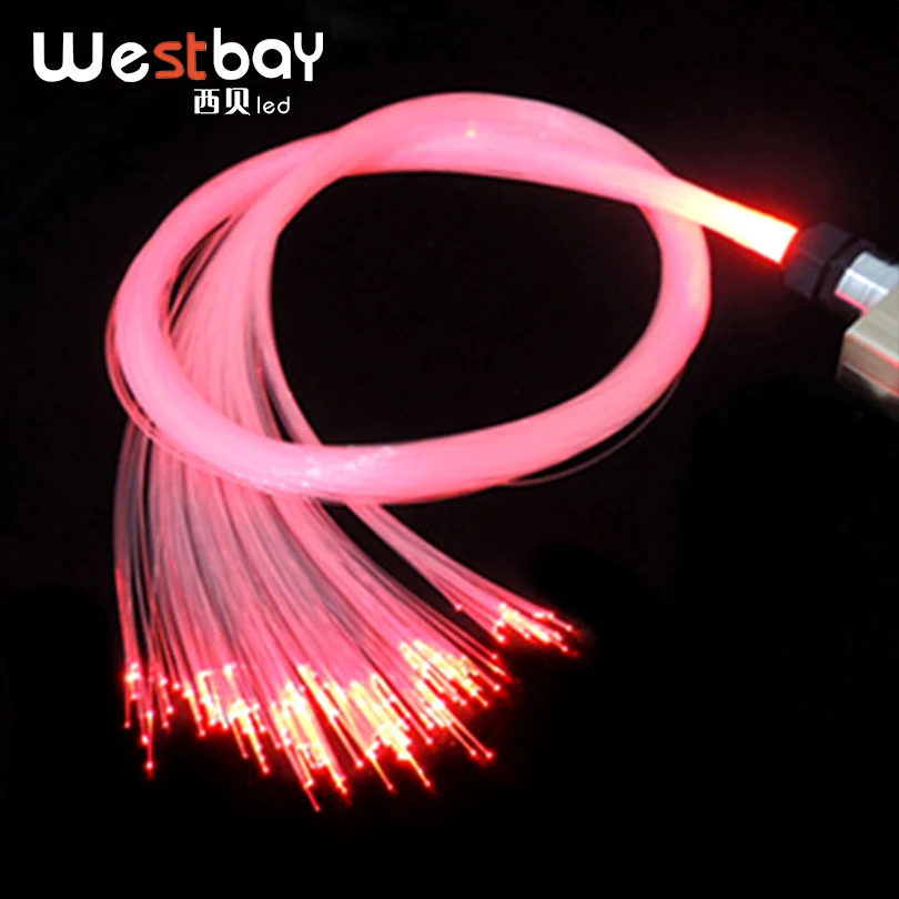 

Westbay PMMA Plastic Fiber Optic 0.75mm*2m 100pcs Optic Fiber Light For All Kind LED Light Engine Source Optical Fiber Cable