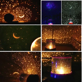 

LED Star Night Light Projector LED Night Star Moon Master Romantic Colorful Projection Lamp Children Kids Home Decor