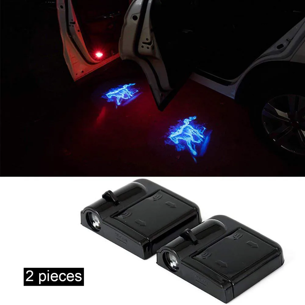 

2pcs Car Door Wireless Projector Laser Logo Light Welcome Ghost Shadow Puddle Emblem LED Spotlight