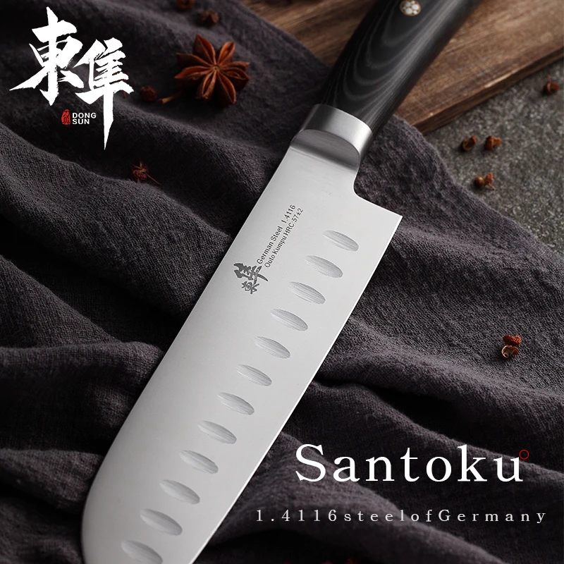 Германия импорт 1,4116 стали Santoku ножи Кливер для очистки овощей