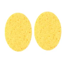 Кромка шлифовки волн поверхность лица спонж для умывания губка для очистки лица 2 шт. Женская мода макияж основа порошок F12.18