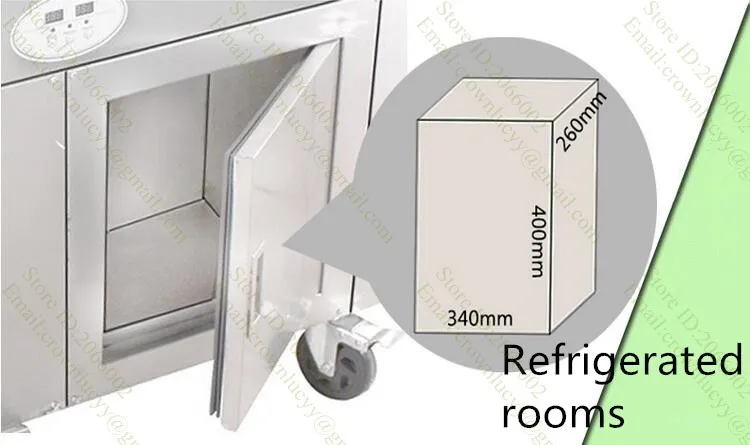 Интеллектуальная сковорода тайский жареный мороженое ролл машина; жарить мороженое роллы машина с холодильным шкафом
